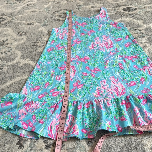 Lilly Pulitzer Kristen Colorful Sleeveless Dress with Ruffle Hem - Picture 12 of 12